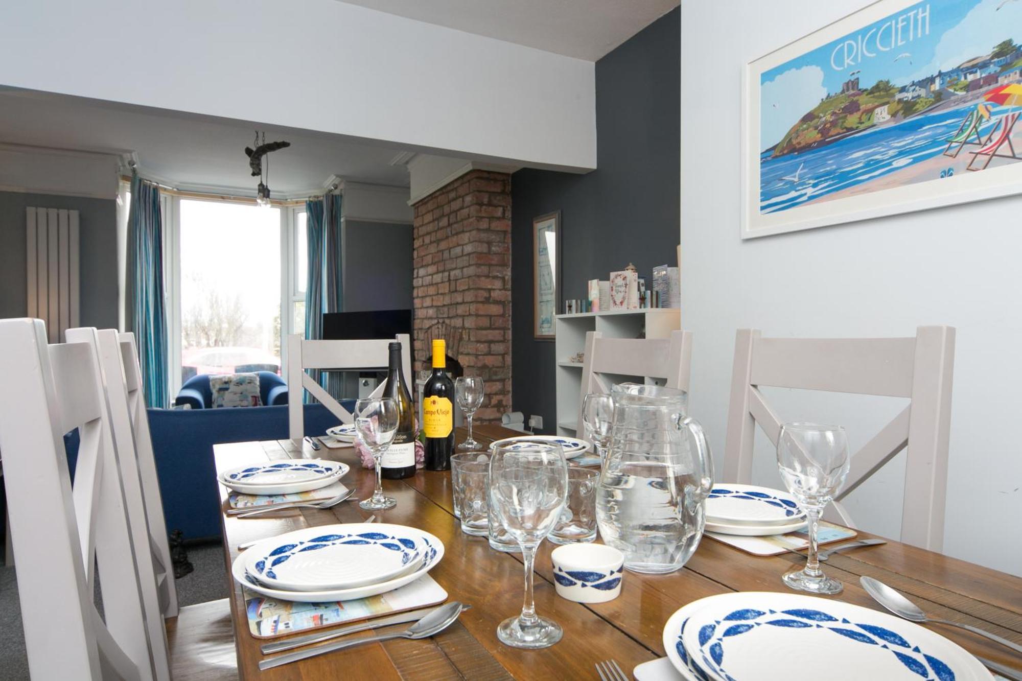 6 Afallon, Beachside Holiday House Criccieth Eksteriør bilde
